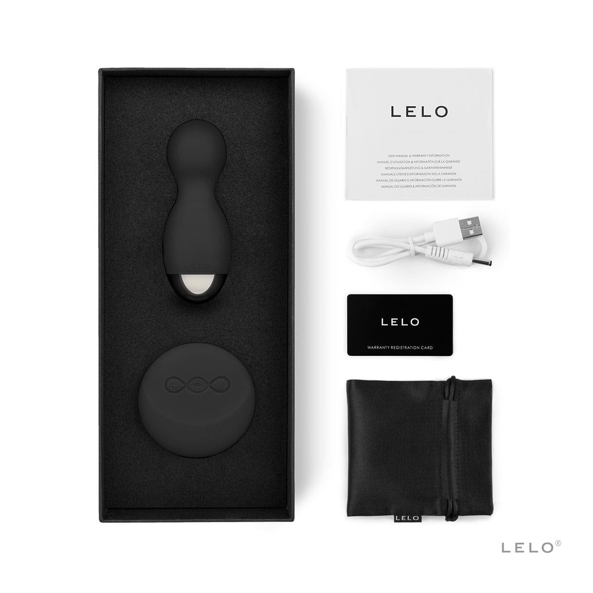 Buy LELO Hula Beads Black kegel exercise device for pelvic floor muscle strengthening.