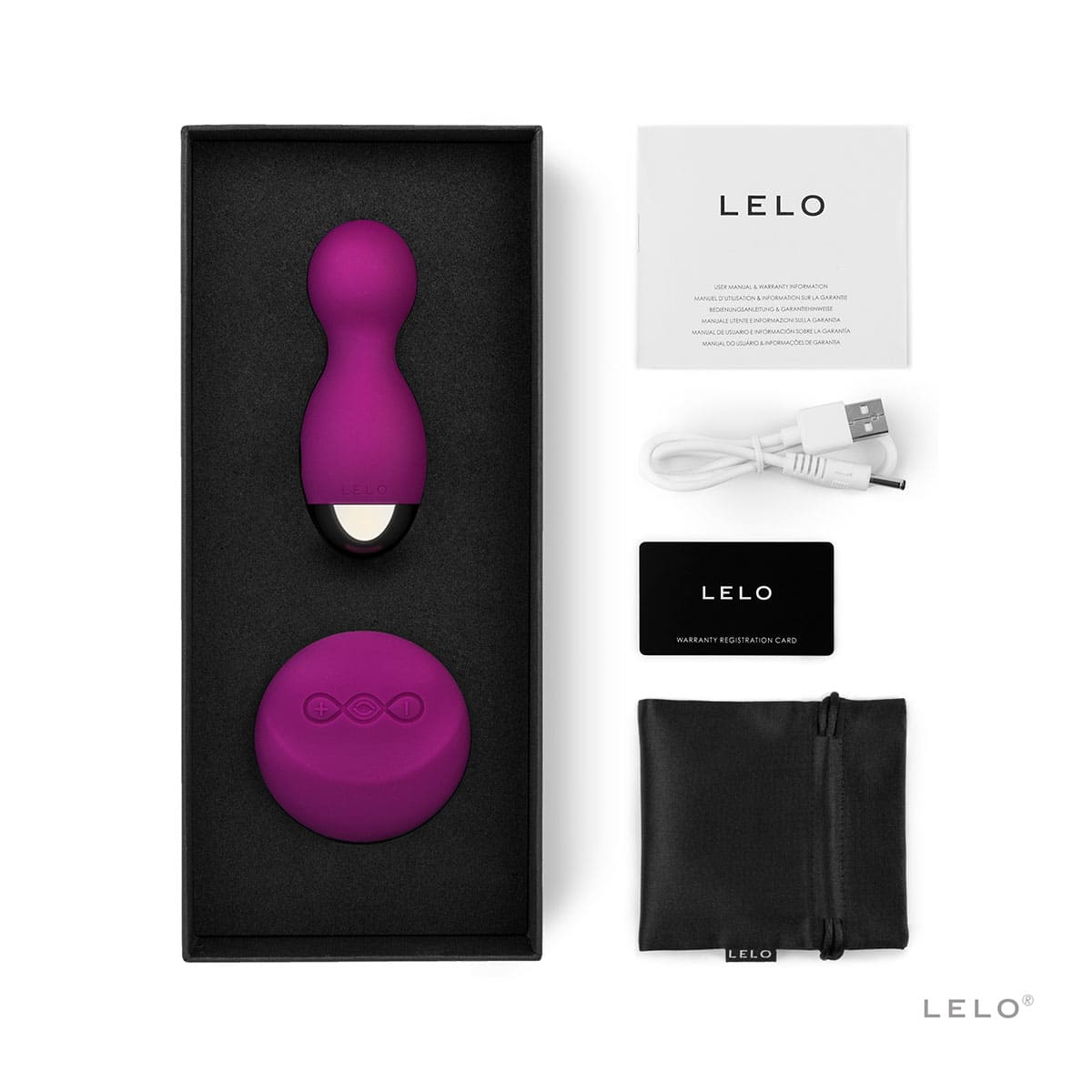 Buy LELO Hula Beads Deep Rose kegel exercise device for pelvic floor muscle strengthening.