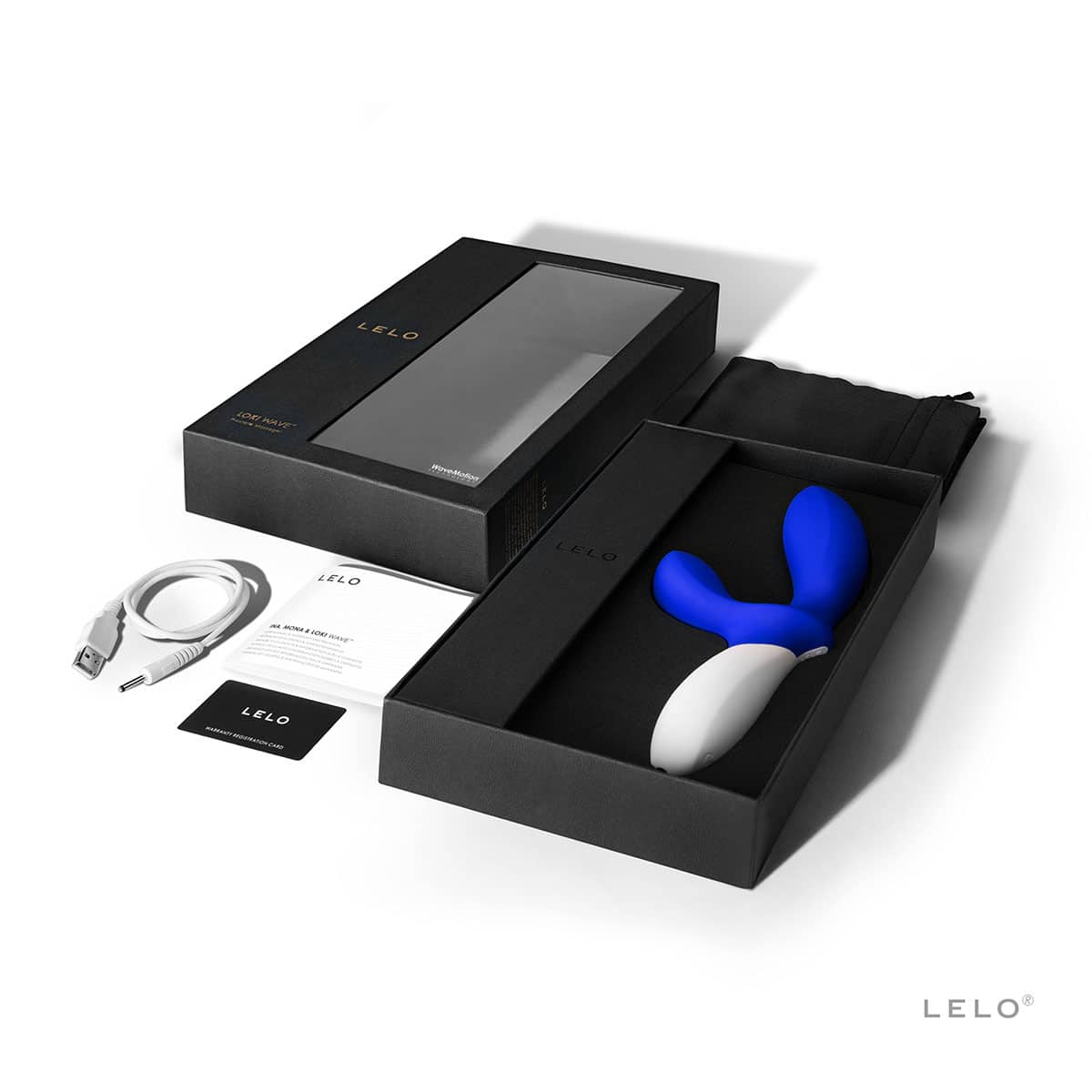Buy a LELO Loki Wave  Federal Blue vibrator.