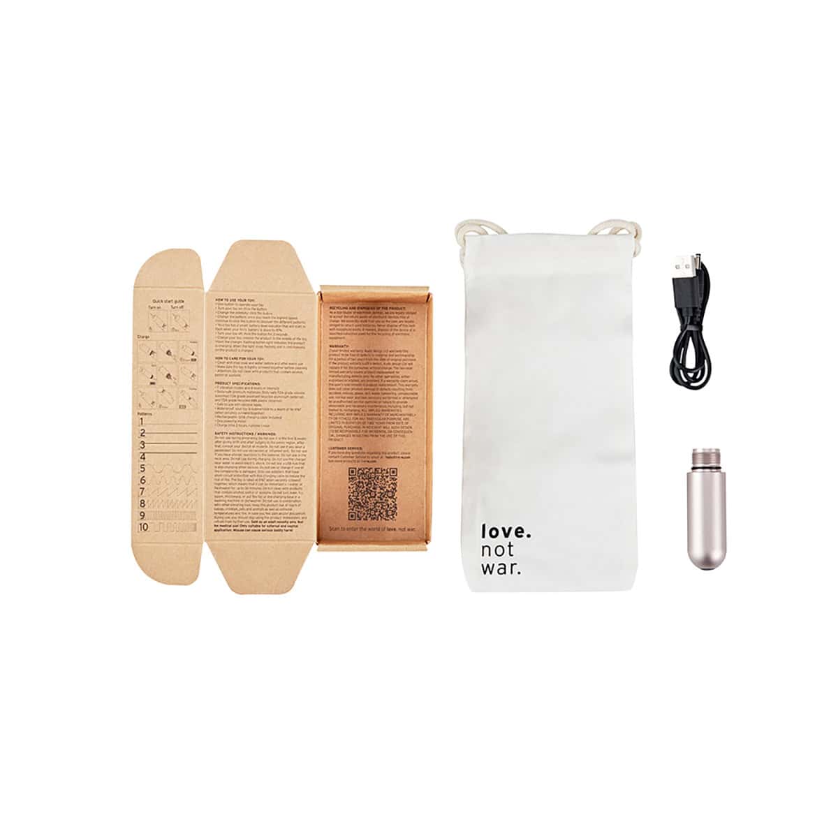 Buy a Love Not War Power of Love Battery vibrator.