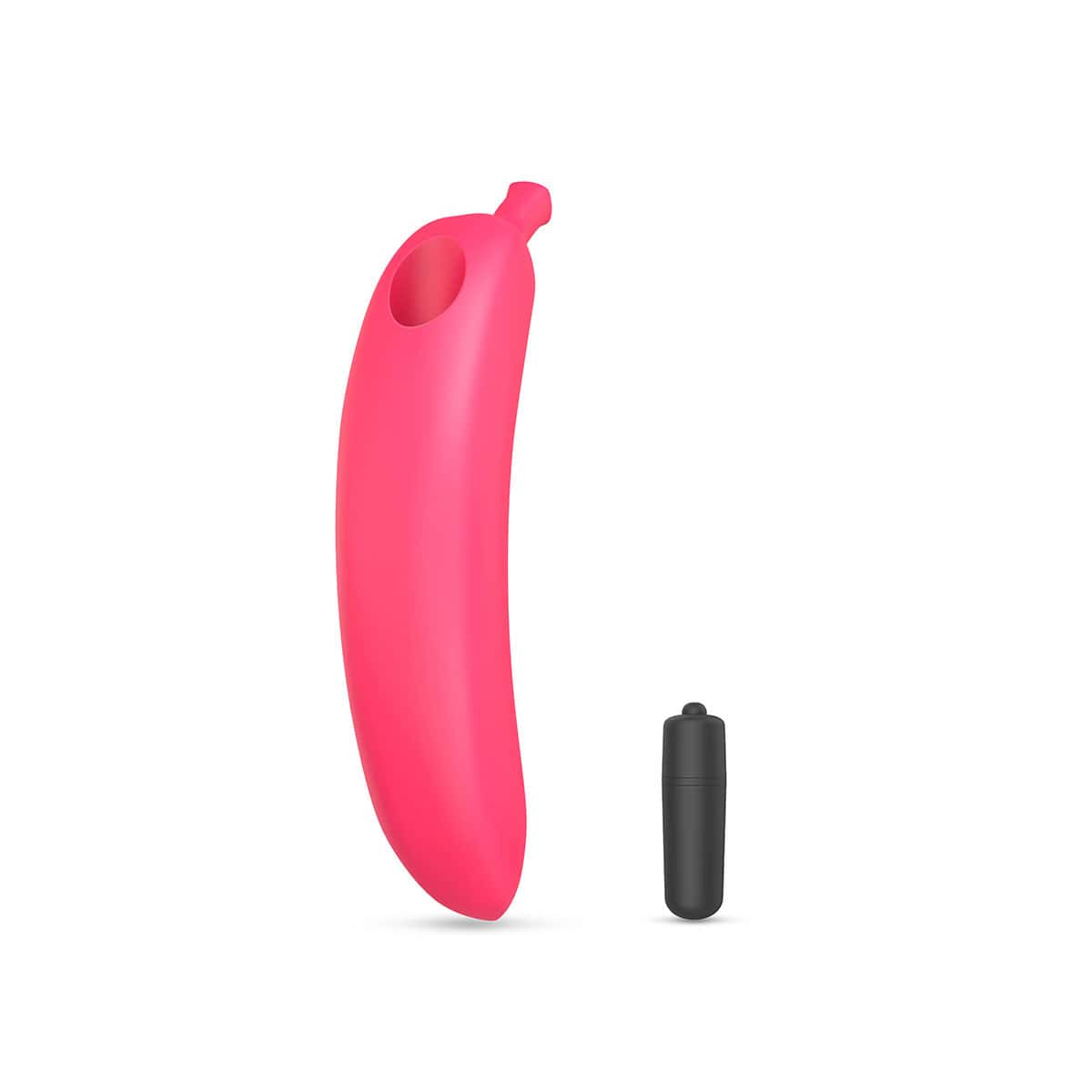 Love to Love Oh Oui Banana Danger Pink dildo made by Lovely Planet on sale at herVibrators.com