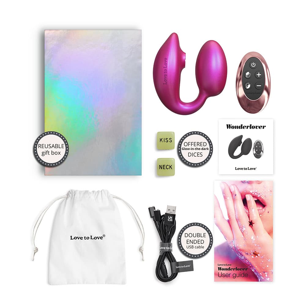 Buy a Love to Love Wonderlover w/Remote Iridescent Berry vibrator.