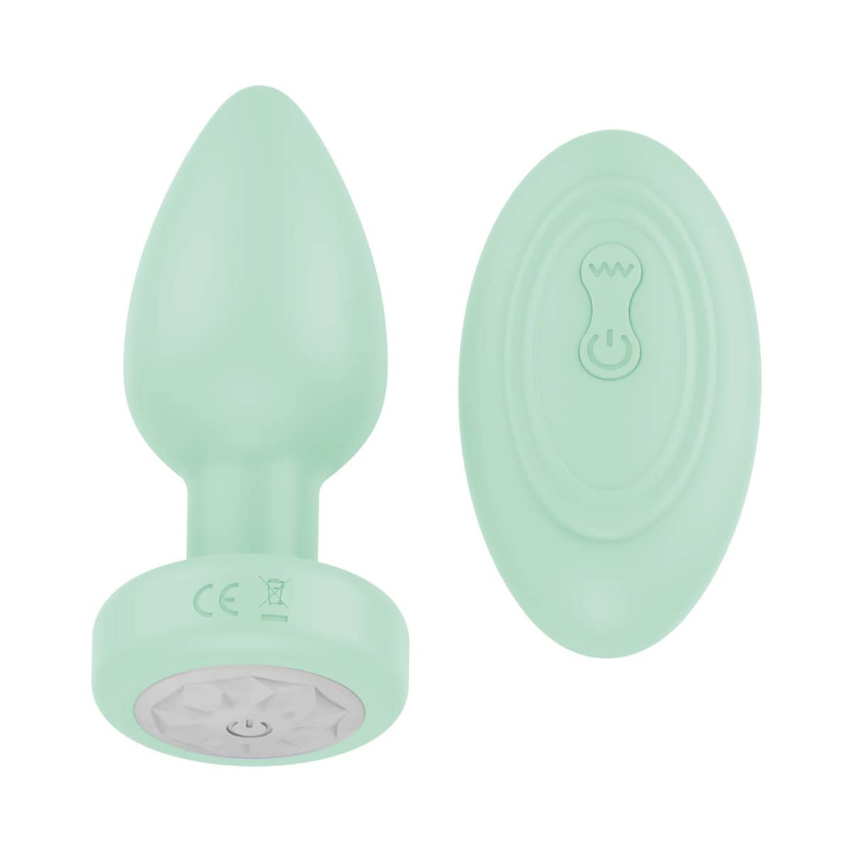Buy a Luv Inc Pr17: Vibrating Plug W/ Remote Green vibrator.