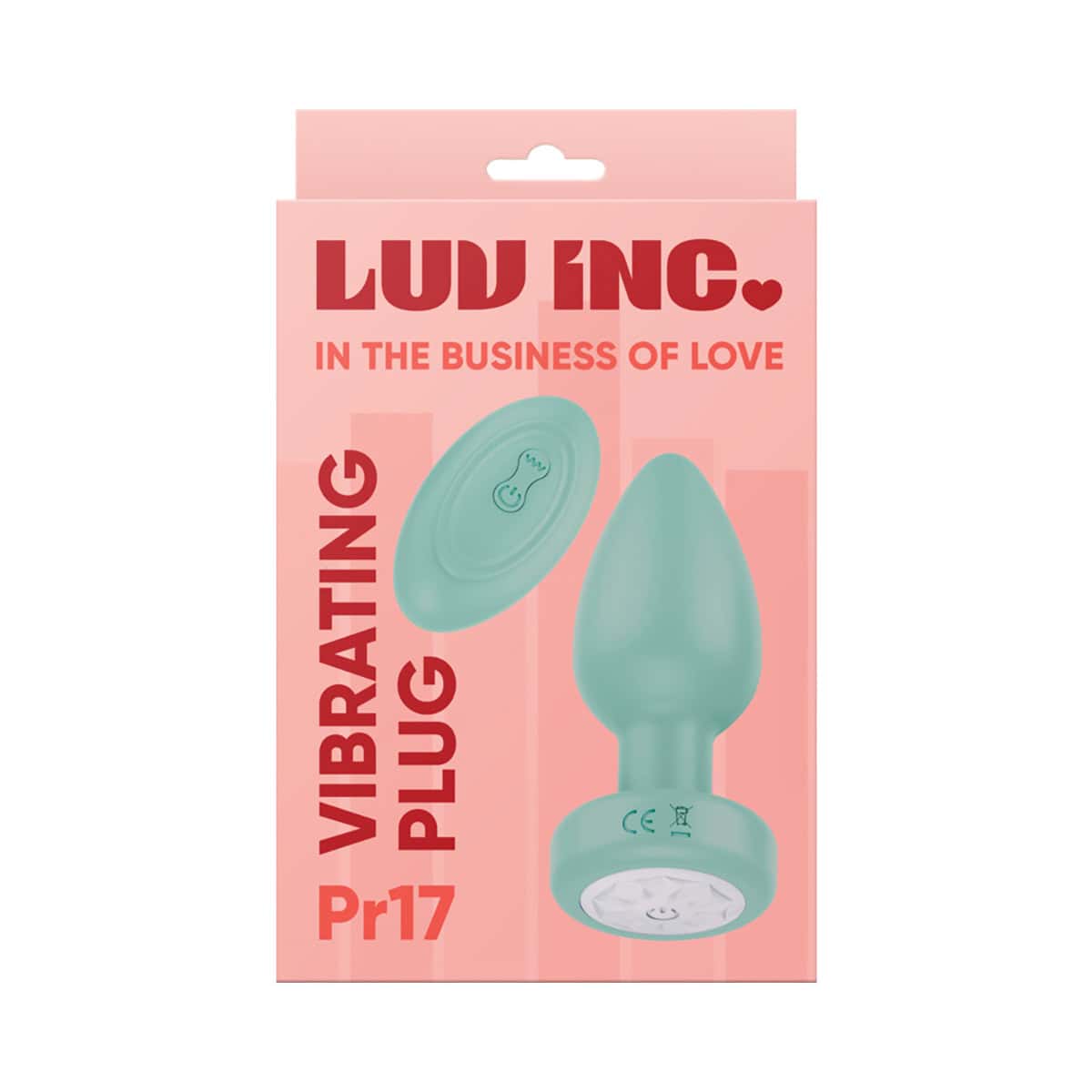 Buy a Luv Inc Pr17: Vibrating Plug W/ Remote Green vibrator.