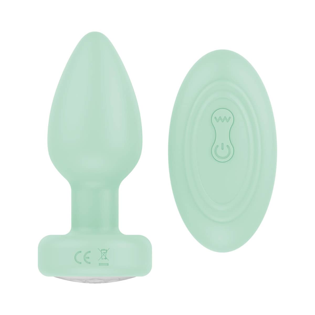 Buy a Luv Inc Pr17: Vibrating Plug W/ Remote Green vibrator.