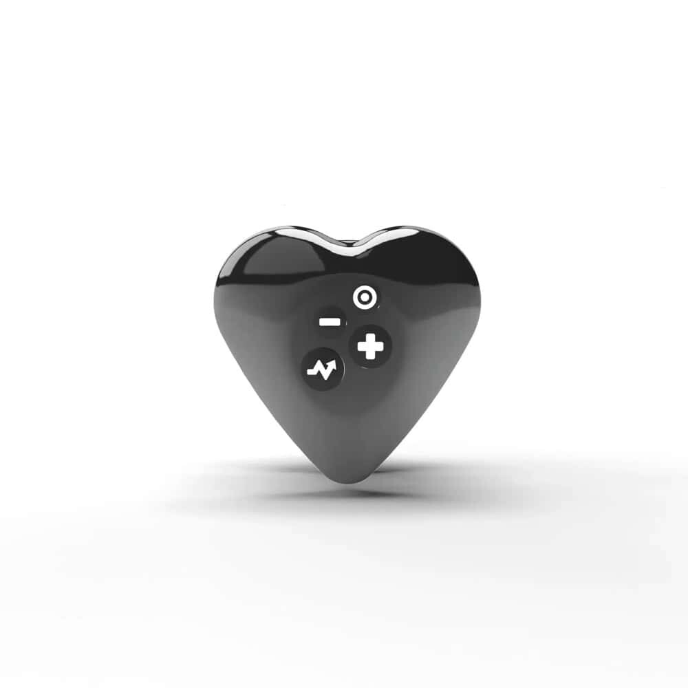 Buy a Mystim Heart's Desire eStim Lay On Vibrator Black vibrator.