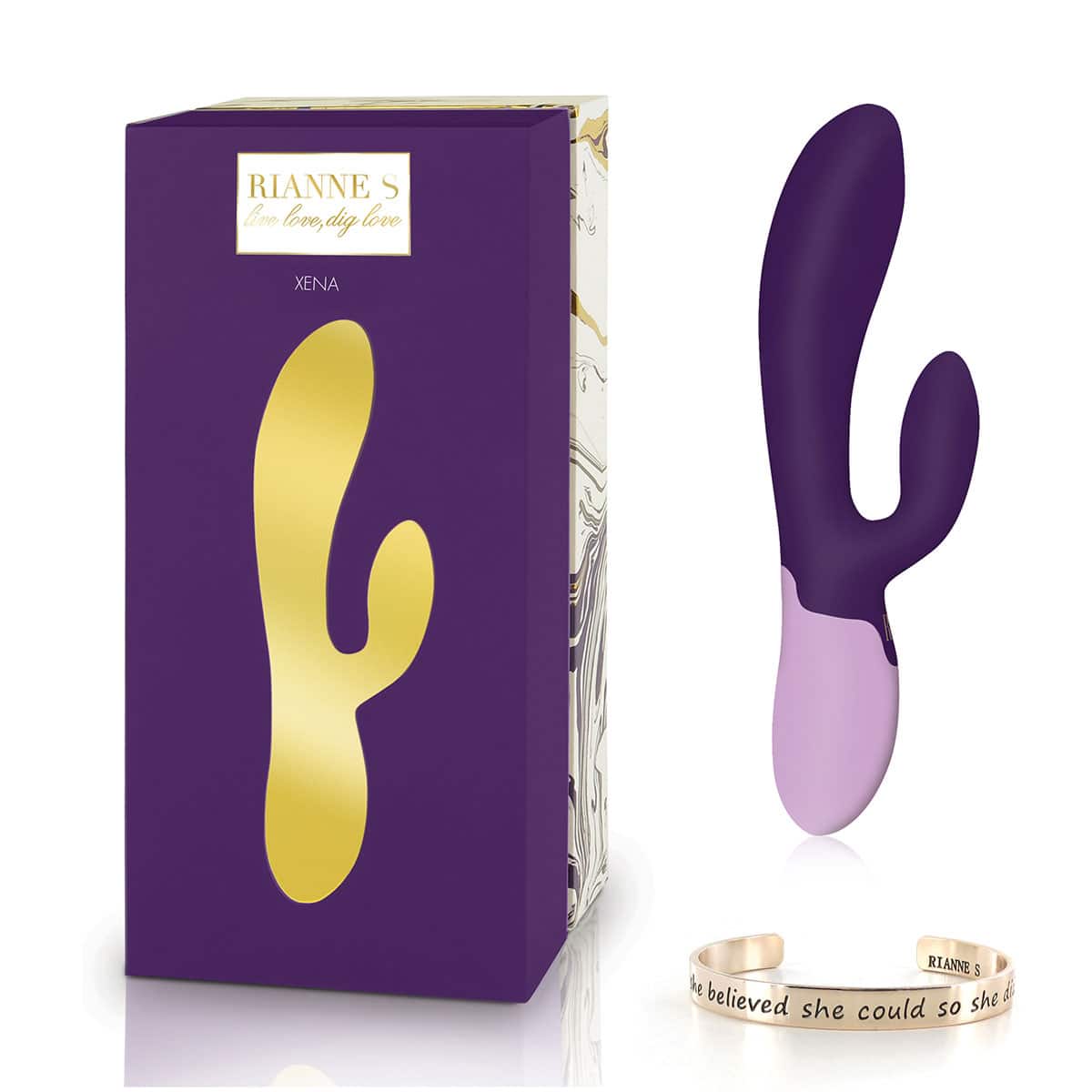 Buy a Rianne S Xena Rabbit  Purple vibrator.