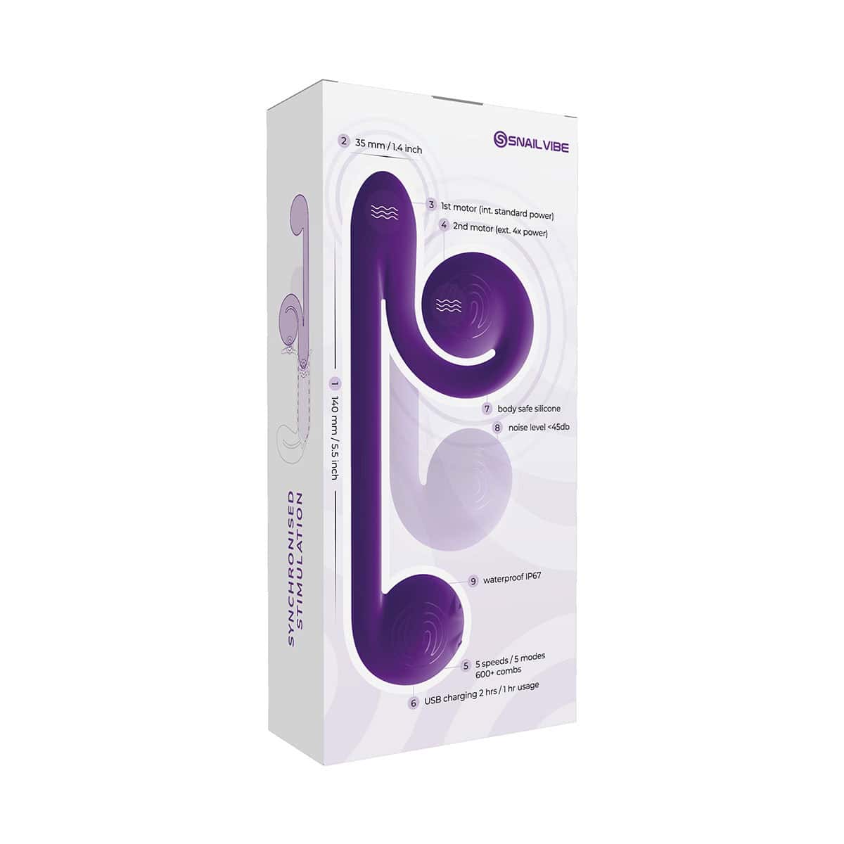 Buy a Snail Vibe  Purple vibrator.