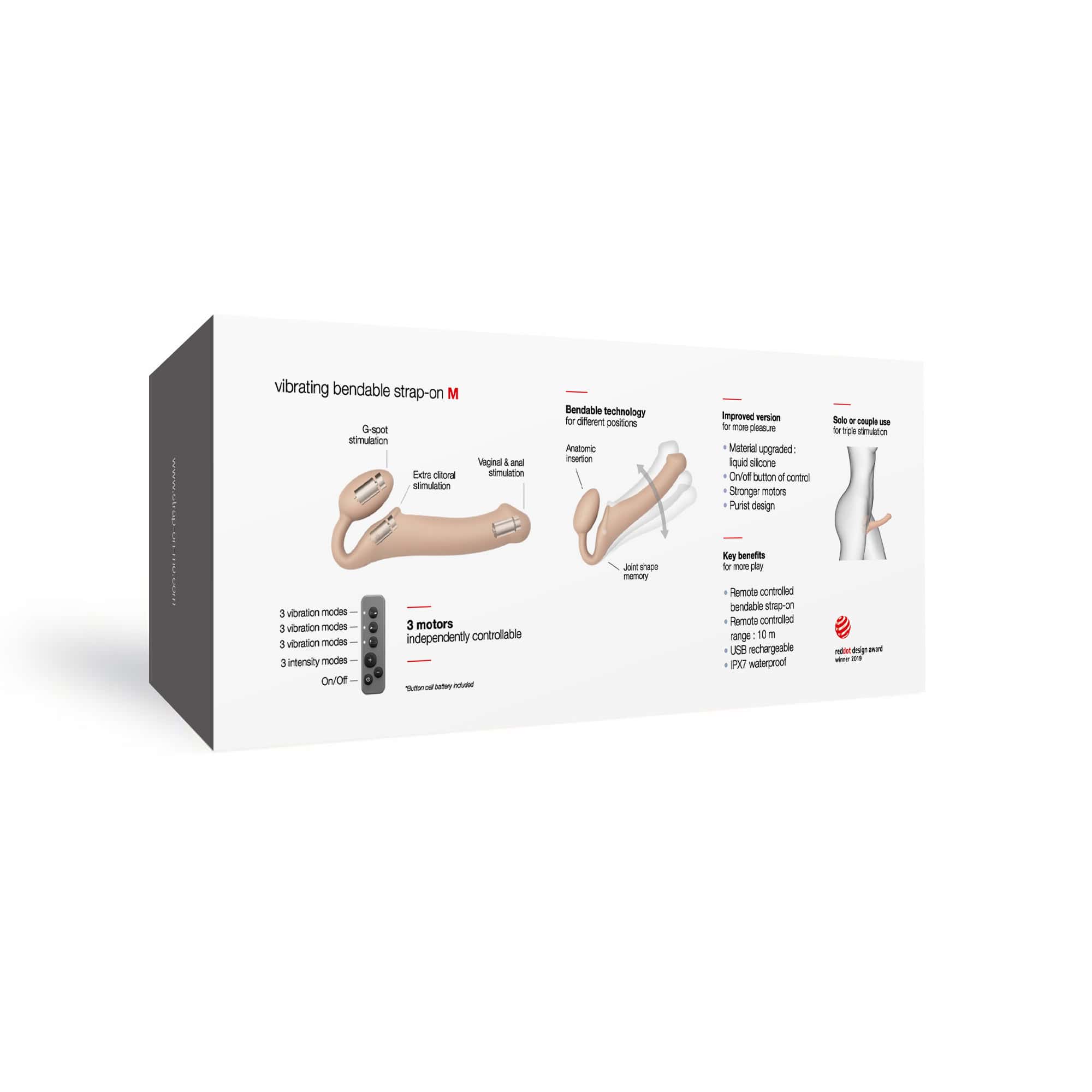 Buy a StrapOnMe Vibe Medium  Vanilla vibrator.