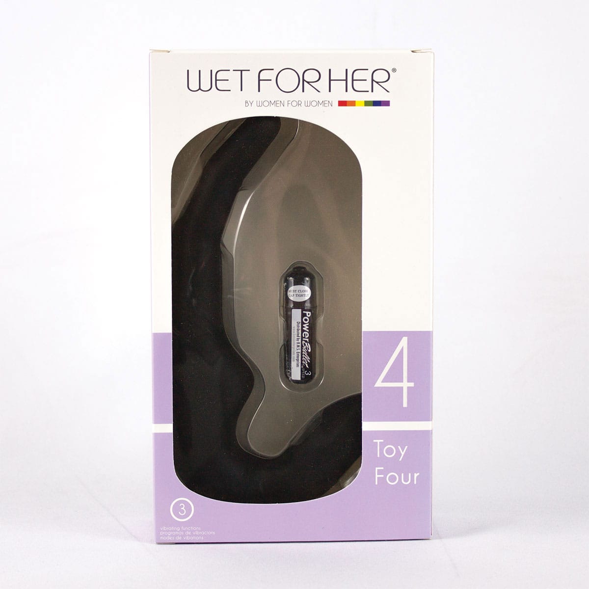 Buy a Wet for Her Four More  Black Noir vibrator.