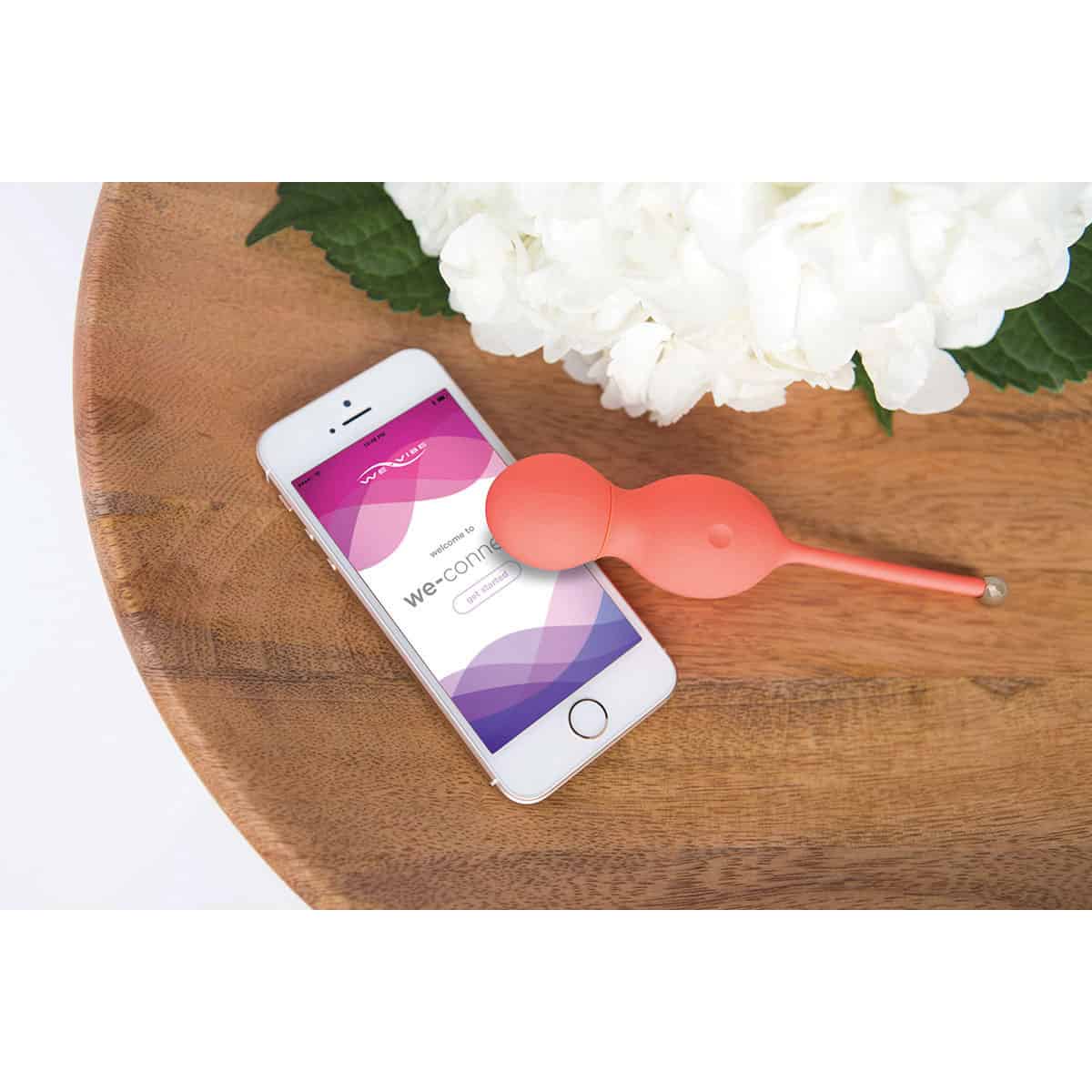 Buy We Vibe Bloom Coral kegel exercise device for pelvic floor muscle strengthening.