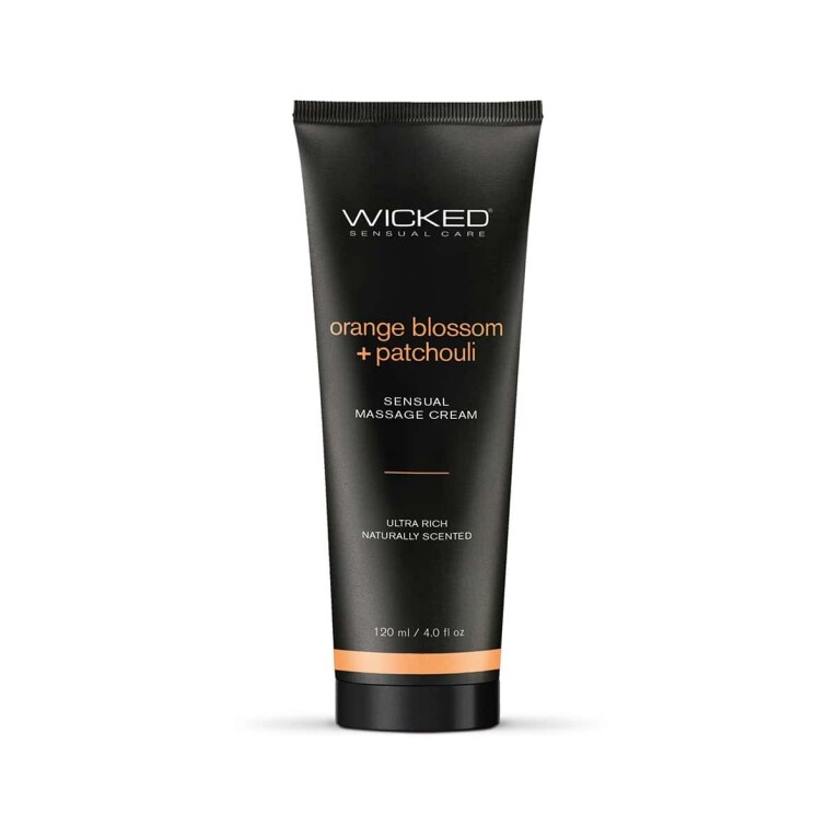 Buy Wicked Massage Cream   Orange Patchouli 4oz intimate moisturizer for her.