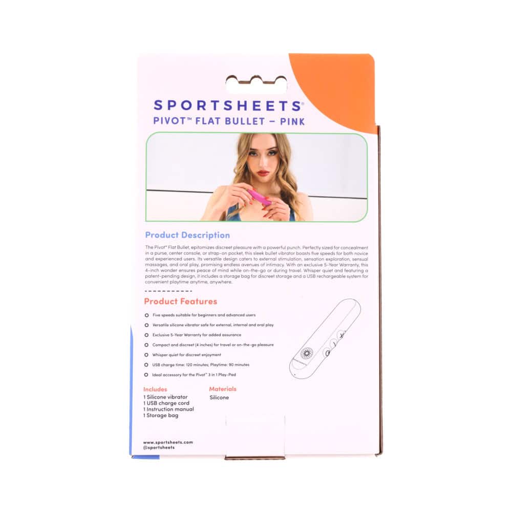 Buy a SS Pivot Flat Bullet Pink vibrator.