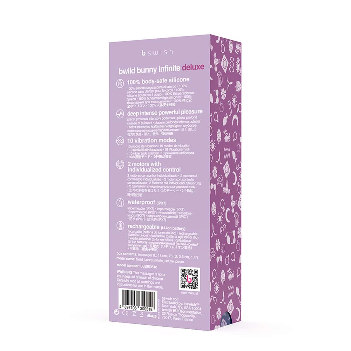 Buy a B Swish Bwild Bunny Infinite Deluxe Purple vibrator.