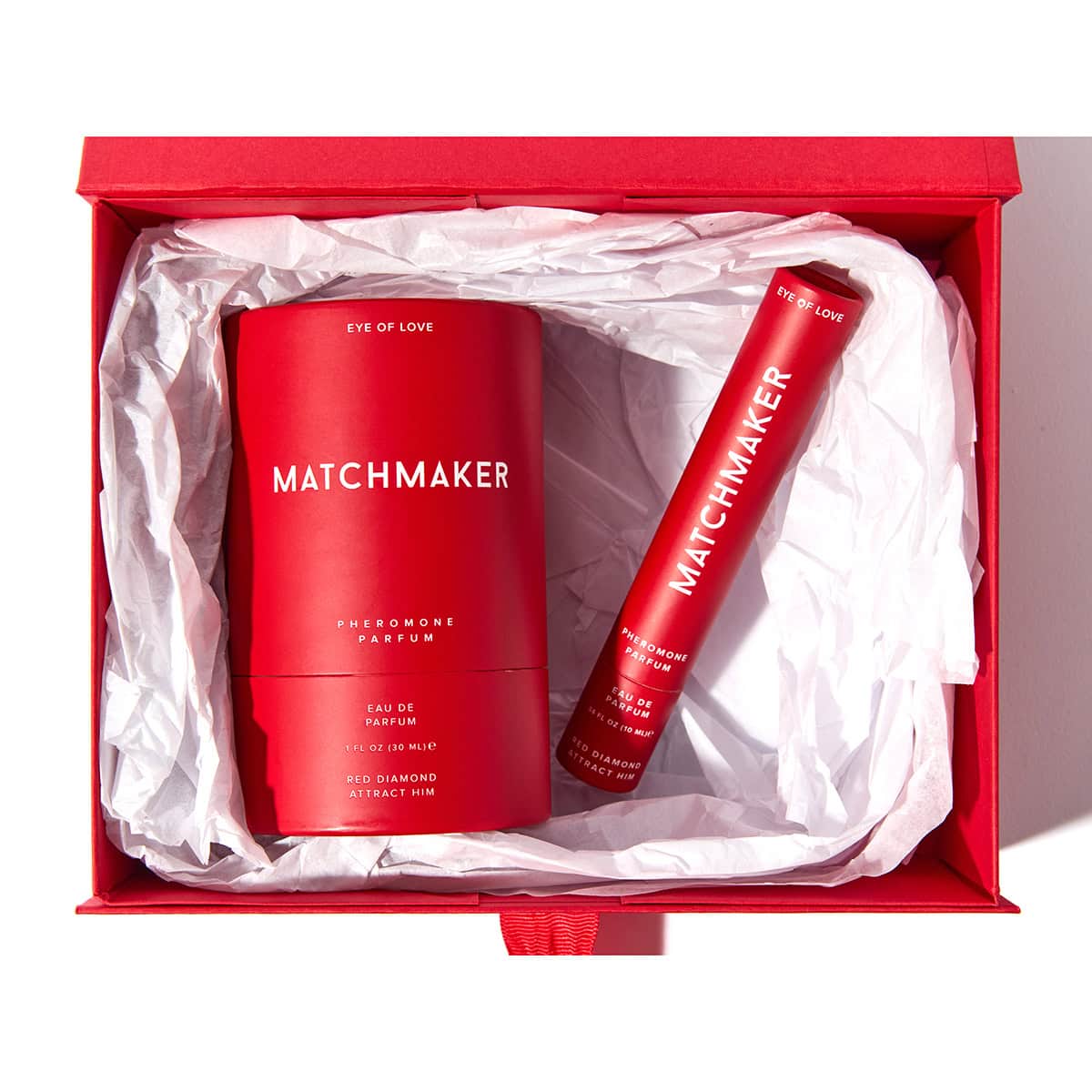 Buy EOL Matchmaker Red Diamond Parfum Set for her or him.