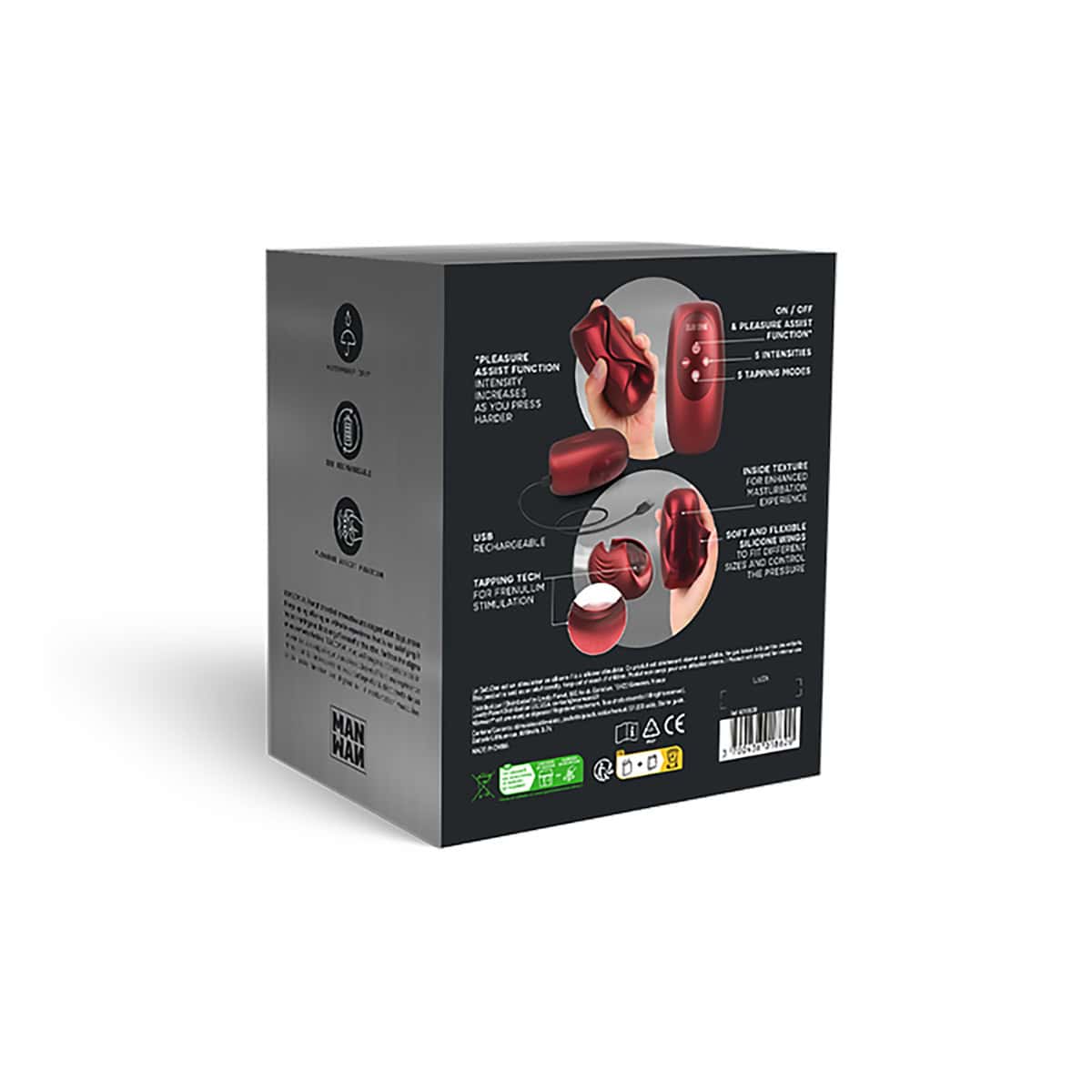 Buy a MAN WAN Sub One Vibr Masturbator Red vibrator.