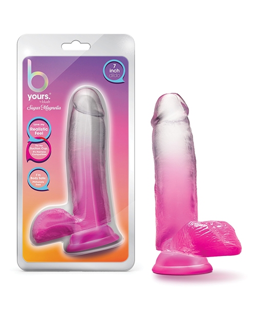 Shop Blush B Yours 7" Sugar Magnolia Dildo - Fuchsia online