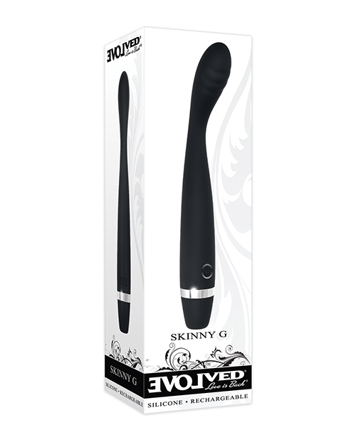 Shop Evolved Skinny G Silicone G Spot Vibrator - Black online