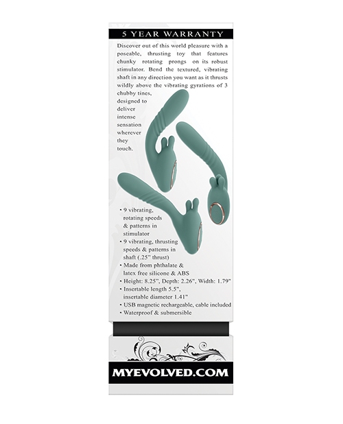 Buy Evolved Thrust into Ecstasy Thrusting Rabbit Vibrator - Mint