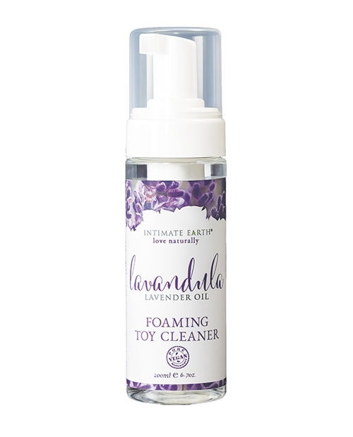 Shop Intimate Earth Foaming Toy Cleaner - 200 ml Lavandula Lavender Oil and Rosemary Extracts online