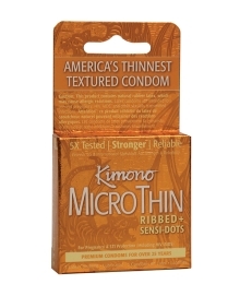 Shop Kimono Textured Ribbed+Sensi Dots Condoms - Box of 3 online
