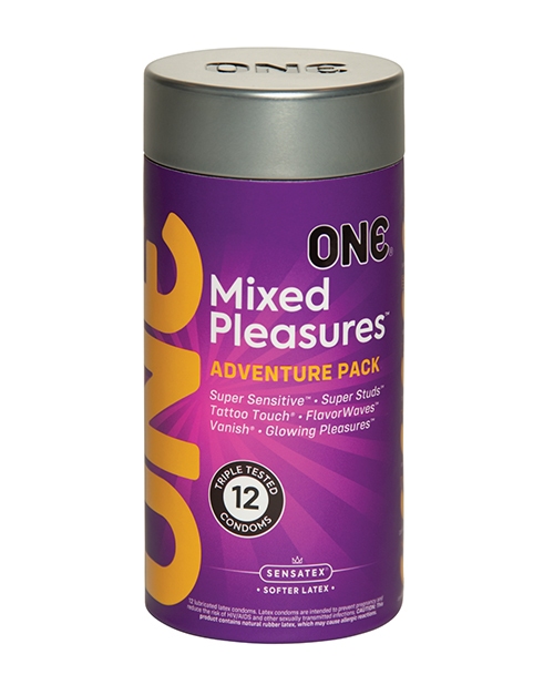 Shop One Mixed Pleasures Condoms - Pack of 12 online
