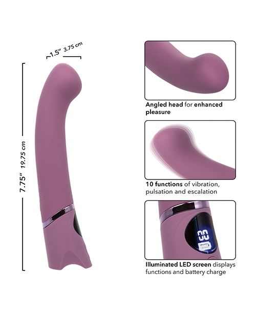 Shop Orgasmatron Digital G-Wand Vibrator - Purple