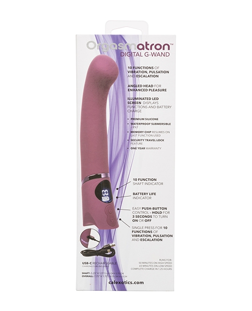 Buy Orgasmatron Digital G-Wand Vibrator - Purple