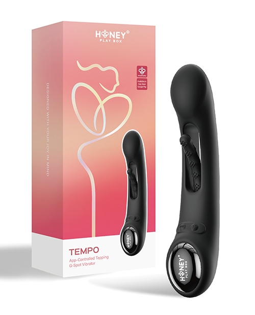 Shop Tempo Pressure Sensing App-Controlled Flapping Vibrator - Black