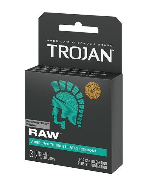 Order Trojan Raw Condoms - Pack of 3 online
