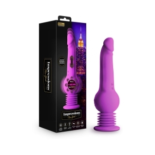 Dildo by Blush in Purple shown for use by Her or Him