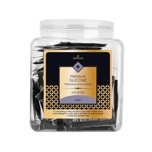 Silicone Lube Sensuva bottle showing smooth, long-lasting formula