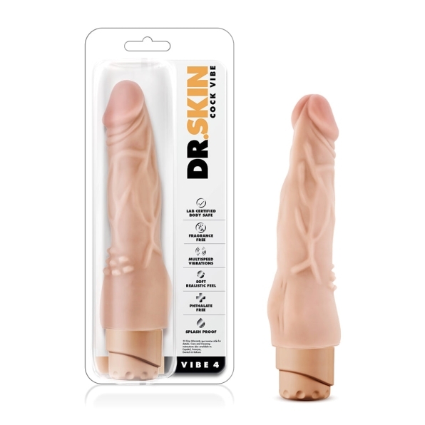 8 inch Dildo by Blush in Vanilla Ivory Beige shown for use by Her or Him