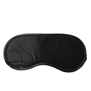 S M Satin Blindfold Black