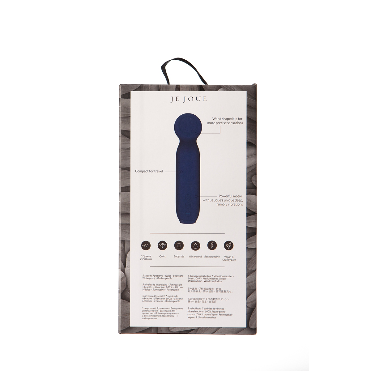 Fully assembled Blue Je Joue vibrator with smooth exterior