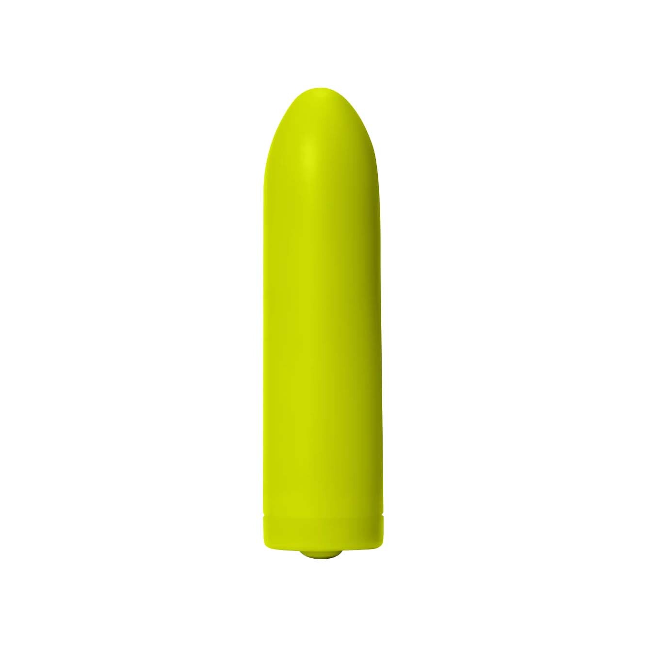 Dame Products vibrator Zee by Dame Citrus shown in hand for scale