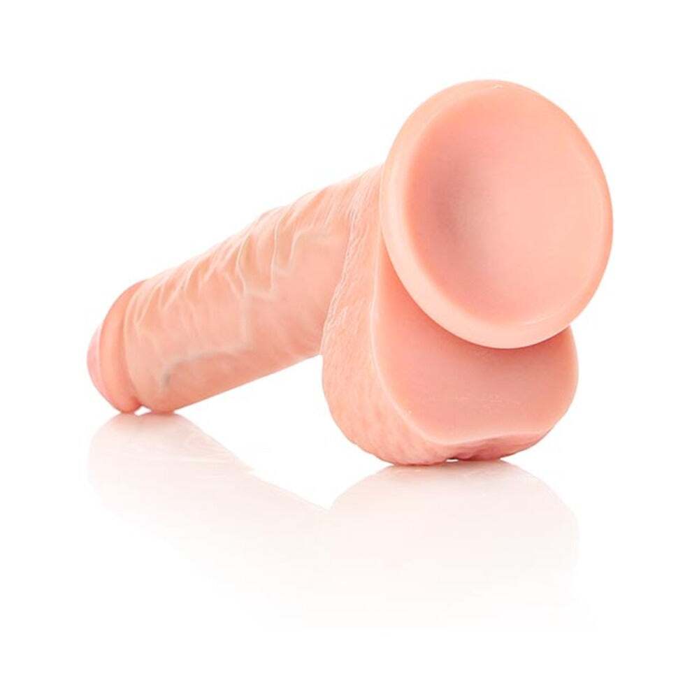7 inch Dildo by Shots in Vanilla Ivory Beige shown for pegging Her or Him