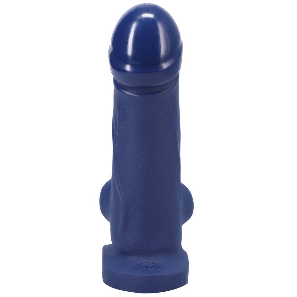 Dildo by Tantus in Blue shown for use by Her or Him