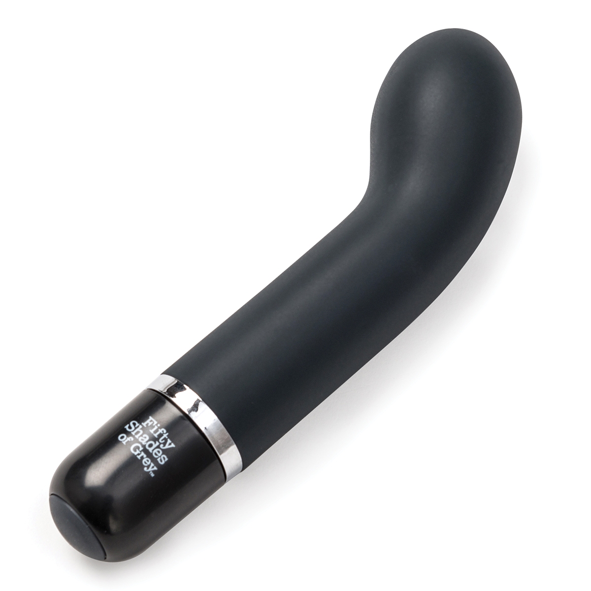 Fifty Shades of Grey vibrator Fifty Shades Insatiable Desire Mini G-spot shown in hand for scale