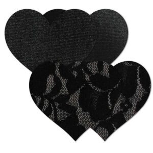 Sexy Nipple Covers  Nippies Basics Black Hearts C