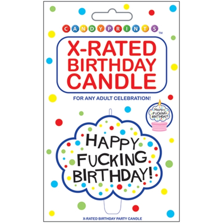 Buy  Happy Fucking Birthday! X Rated Candle book for her.
