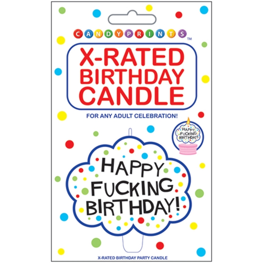 Buy  Happy Fucking Birthday! X Rated Candle book for her.