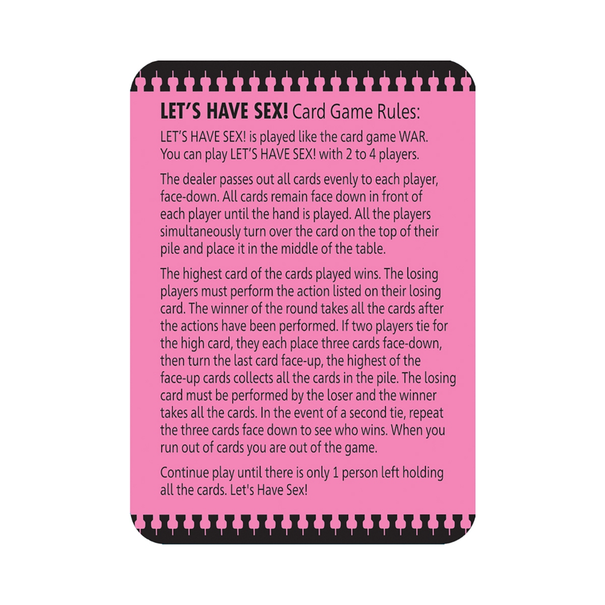 Buy  Let's Have Sex Card Game book for her.