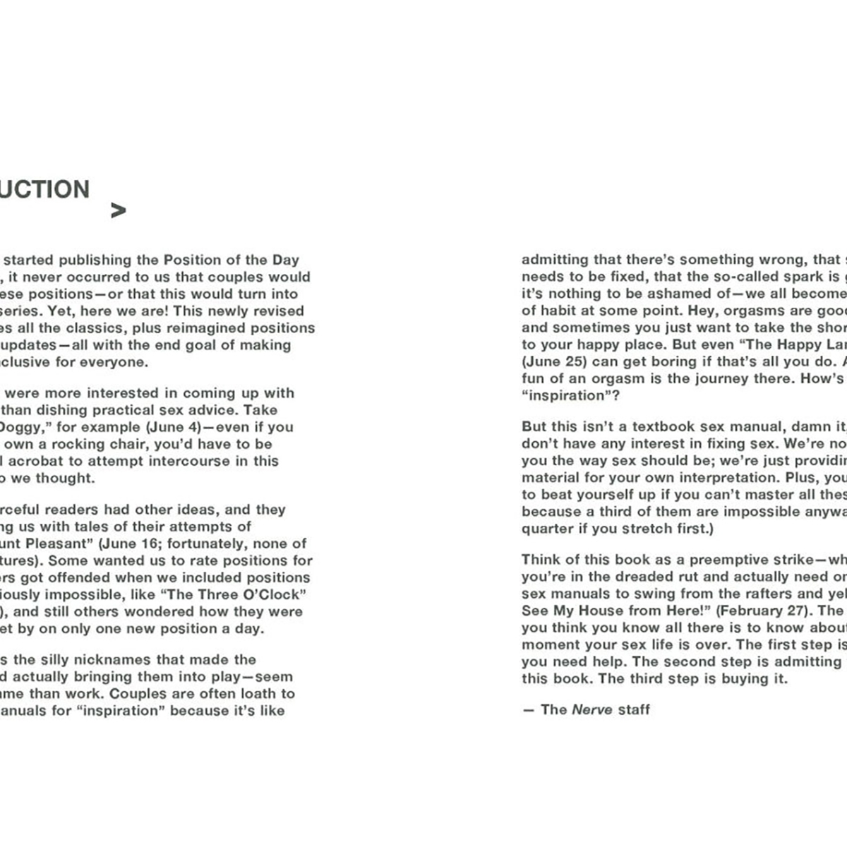 Buy  Position of the Day Revised and Updated book for her.