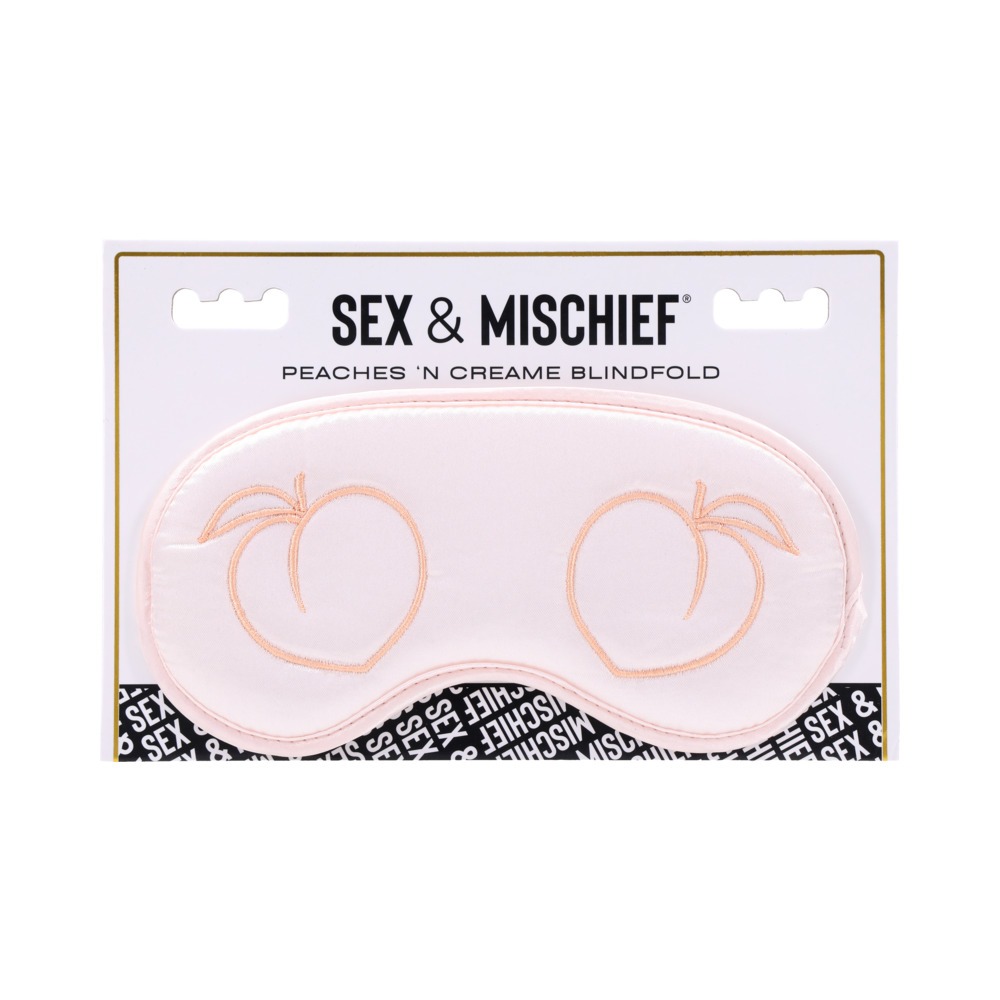 Buy  Sportsheets Sex & Mischief Peaches n CreaMe Blindfold book for her.