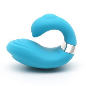 Emojibator vibrator Queeni Finger shown in hand for scale