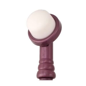 Eroscillator vibrator 2 Soft Finger Tip Attachment shown in hand for scale