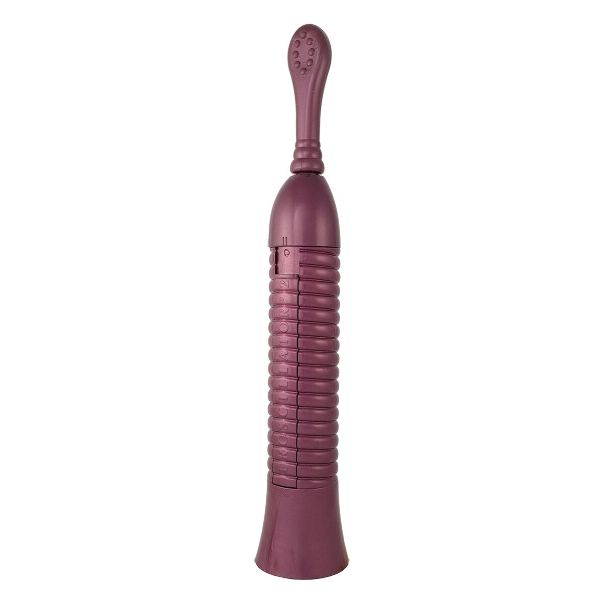 Eroscillator vibrator 2 shown in hand for scale