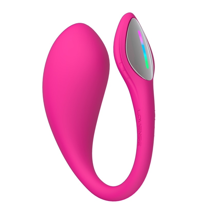 Angled view of the  lovense vibrator designed for intimate use