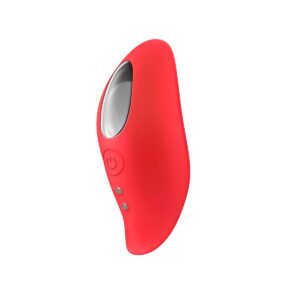 Coral Luv Inc vibrator Panty shown in hand for scale